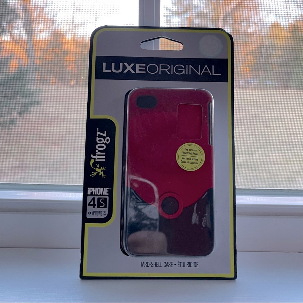 Luxe original iPhone 4s phone cover (unopened)- red